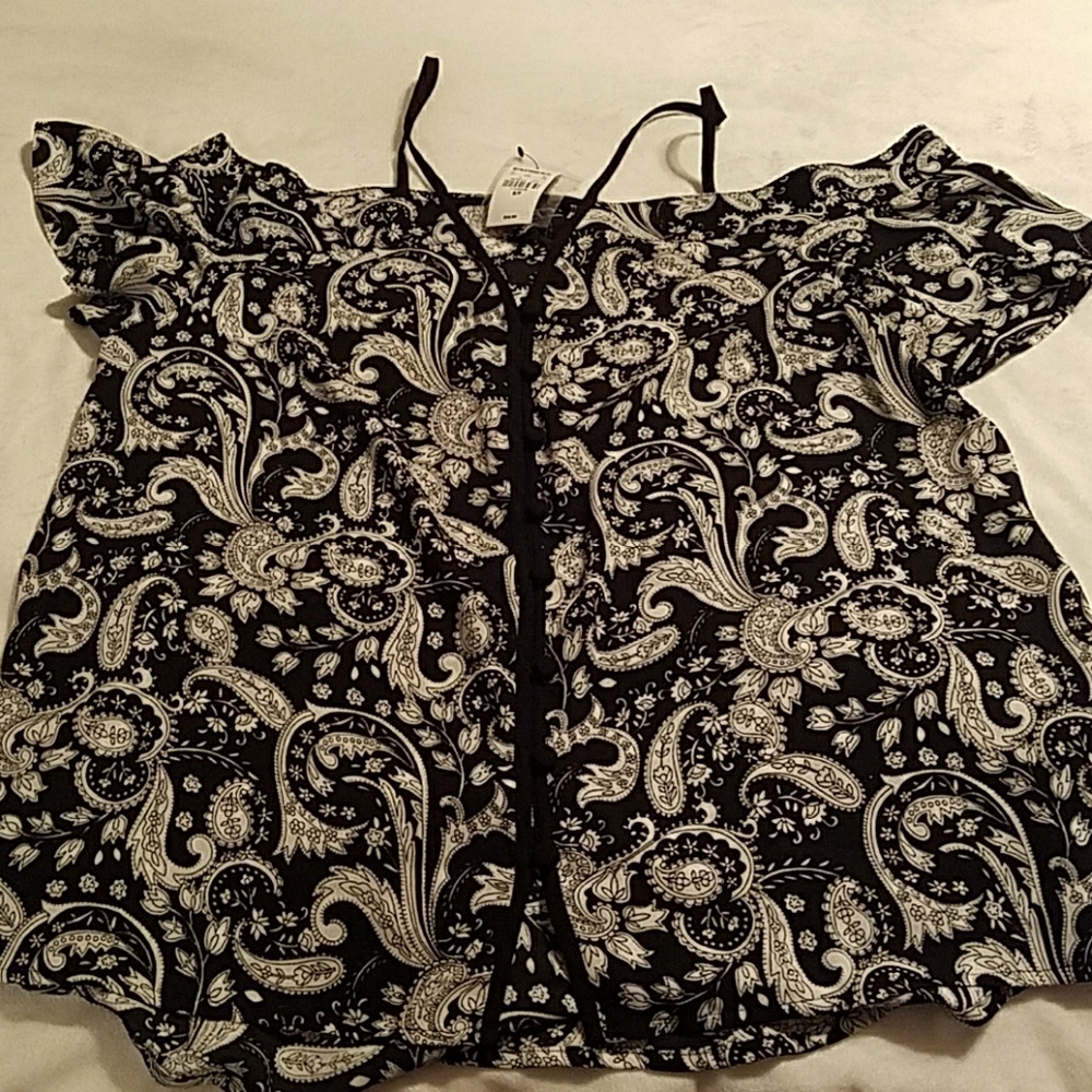 Cold shoulder blouse